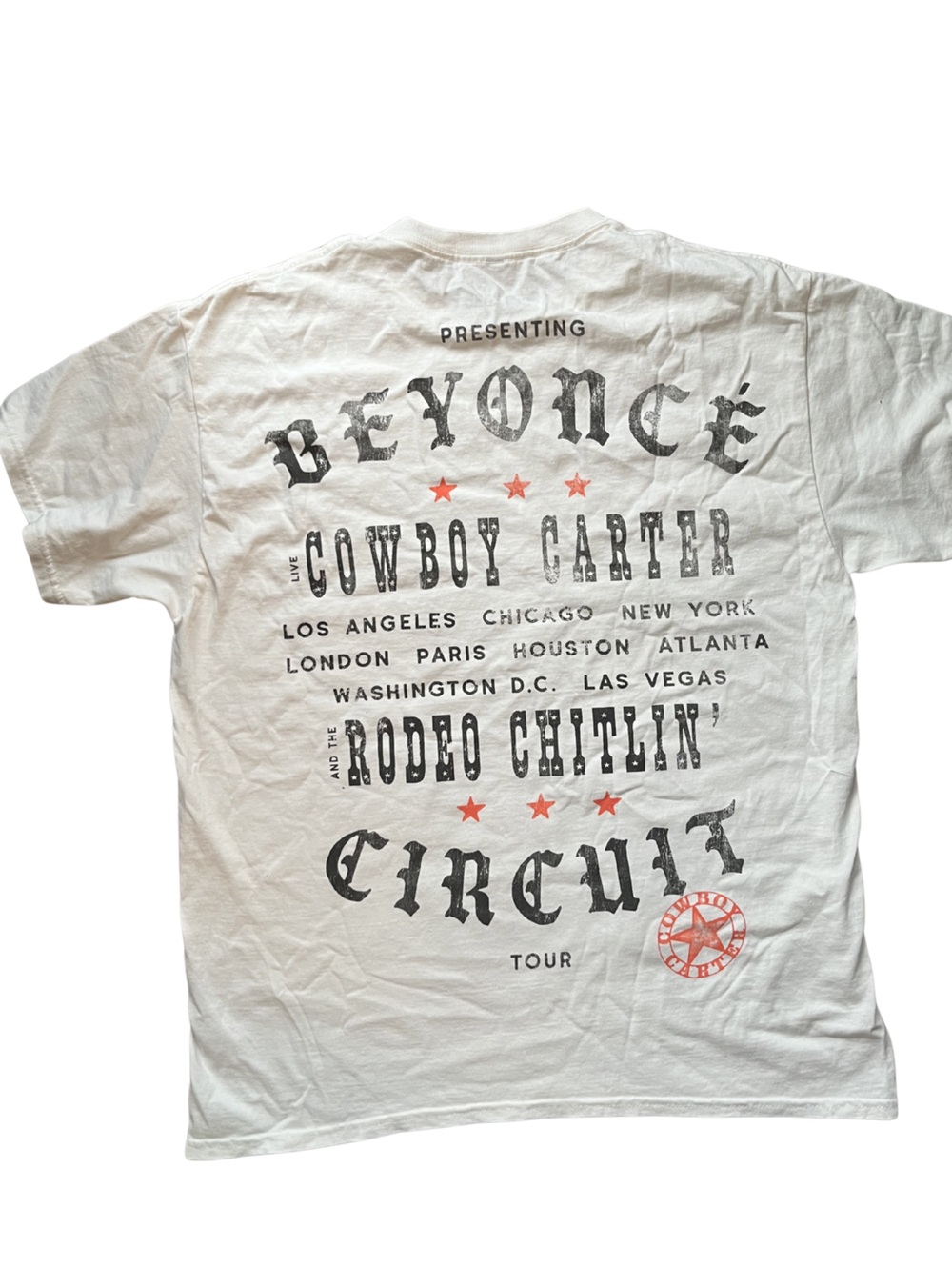Beyoncé Official Act II Most Wanted Rodeo Chitlin Circuit Tour Tee | New | Sz M - Picture 2 of 4